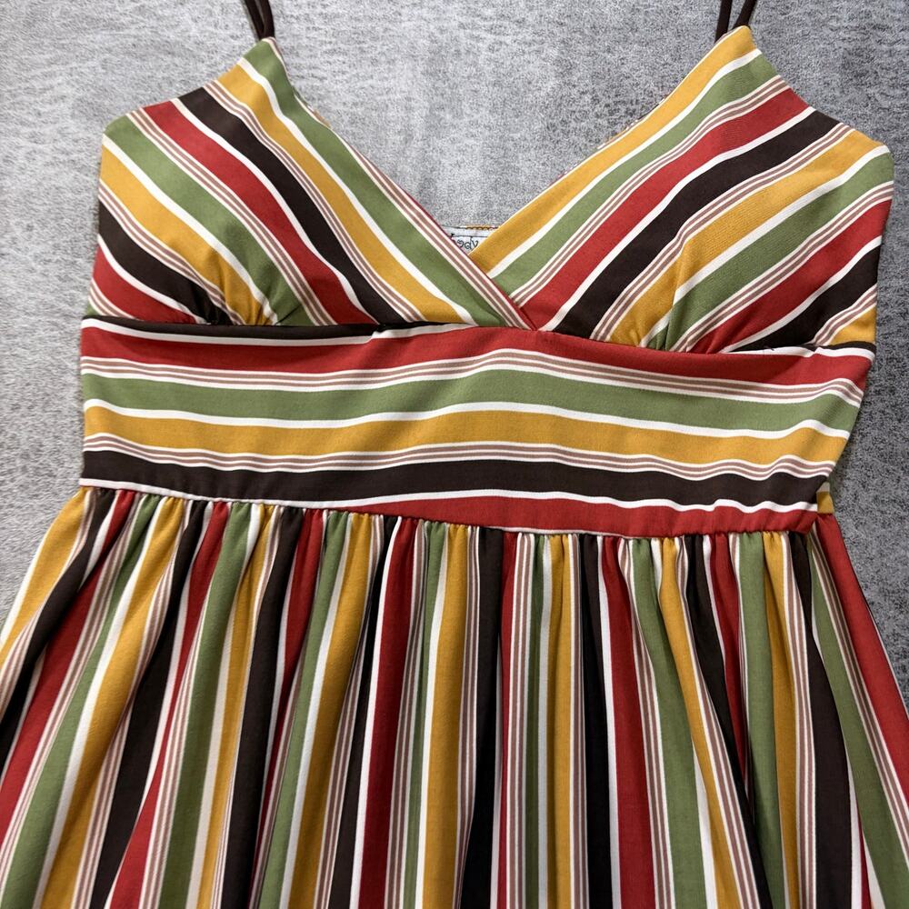 Y2k Body Central Striped Babydoll Mini Dress - Picture 2 of 5